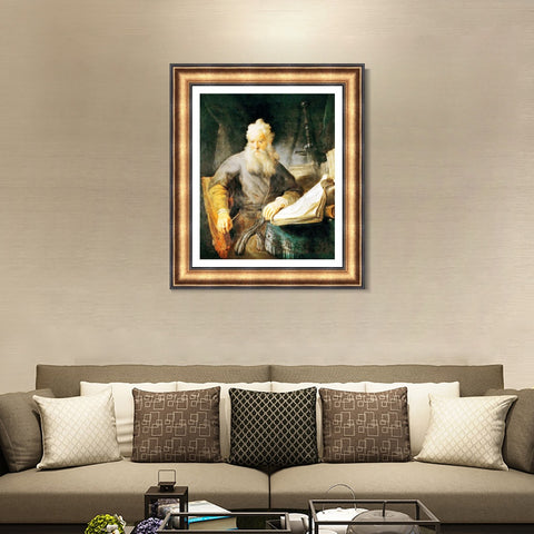 INVIN ART Framed Canvas Art Giclee Print Series#094 by Rembrandt Harmenszoon van Rijn Wall Art Living Room Home Office Decorations