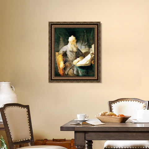 INVIN ART Framed Canvas Art Giclee Print Series#094 by Rembrandt Harmenszoon van Rijn Wall Art Living Room Home Office Decorations