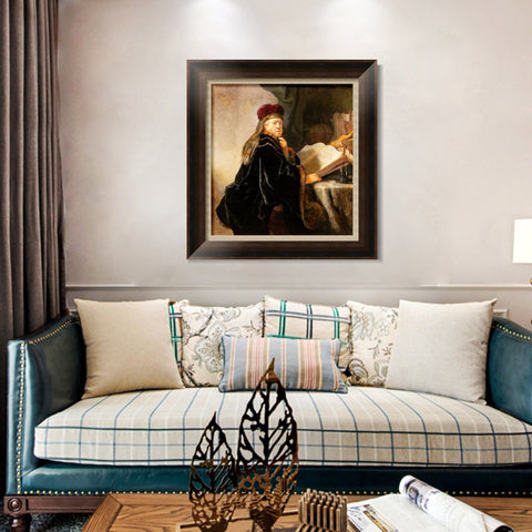 INVIN ART Framed Canvas Art Giclee Print Series#104 by Rembrandt Harmenszoon van Rijn Wall Art Living Room Home Office Decorations