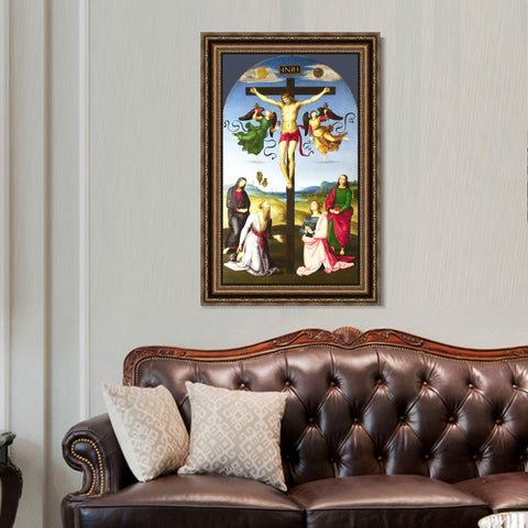INVIN ART Framed Canvas Art Giclee Print Series#002 by Raphael/Raffaello Sanzio Wall Art Living Room Home Office Decorations