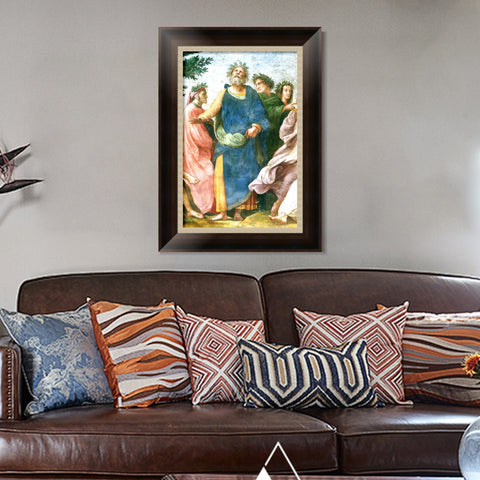 INVIN ART Framed Canvas Art Giclee Print Series#003 by Raphael/Raffaello Sanzio Wall Art Living Room Home Office Decorations
