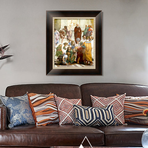 INVIN ART Framed Canvas Art Giclee Print Series#006 by Raphael/Raffaello Sanzio Wall Art Living Room Home Office Decorations