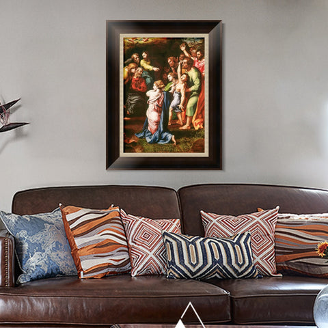 INVIN ART Framed Canvas Art Giclee Print Series#007 by Raphael/Raffaello Sanzio Wall Art Living Room Home Office Decorations
