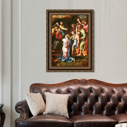 INVIN ART Framed Canvas Art Giclee Print Series#007 by Raphael/Raffaello Sanzio Wall Art Living Room Home Office Decorations