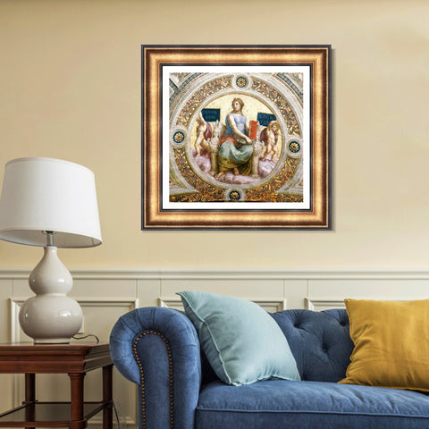 INVIN ART Framed Canvas Art Giclee Print Series#012 by Raphael/Raffaello Sanzio Wall Art Living Room Home Office Decorations