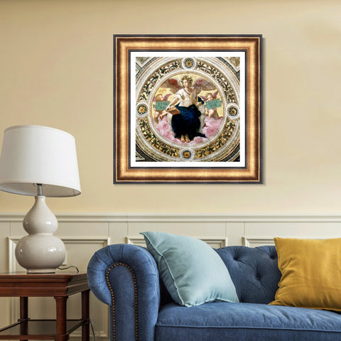INVIN ART Framed Canvas Art Giclee Print Series#013 by Raphael/Raffaello Sanzio Wall Art Living Room Home Office Decorations