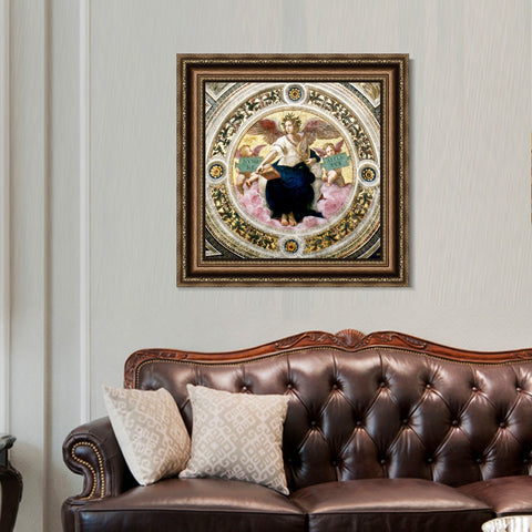 INVIN ART Framed Canvas Art Giclee Print Series#013 by Raphael/Raffaello Sanzio Wall Art Living Room Home Office Decorations