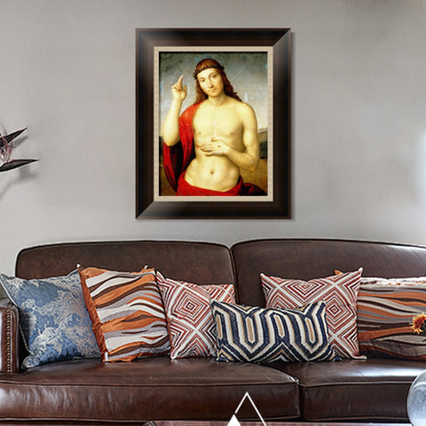 INVIN ART Framed Canvas Art Giclee Print Series#016 by Raphael/Raffaello Sanzio Wall Art Living Room Home Office Decorations