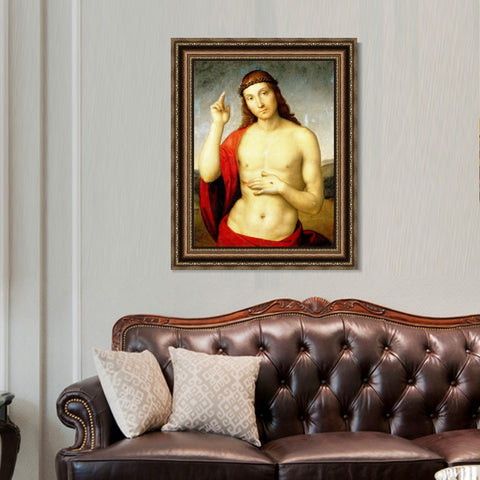 INVIN ART Framed Canvas Art Giclee Print Series#016 by Raphael/Raffaello Sanzio Wall Art Living Room Home Office Decorations