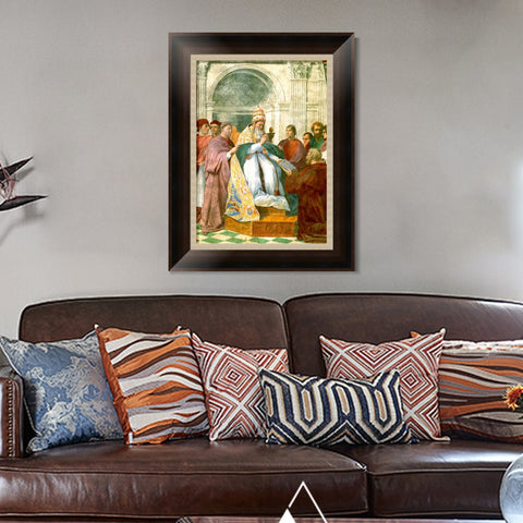 INVIN ART Framed Canvas Art Giclee Print Series#019 by Raphael/Raffaello Sanzio Wall Art Living Room Home Office Decorations