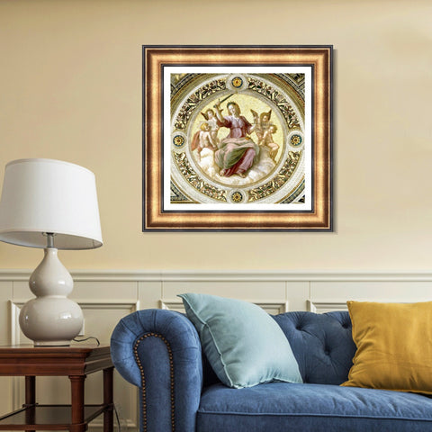 INVIN ART Framed Canvas Art Giclee Print Series#022 by Raphael/Raffaello Sanzio Wall Art Living Room Home Office Decorations