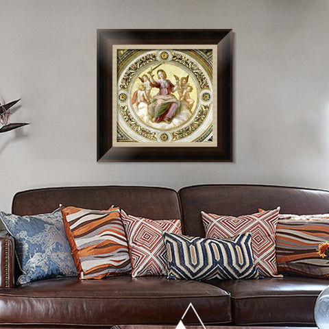 INVIN ART Framed Canvas Art Giclee Print Series#022 by Raphael/Raffaello Sanzio Wall Art Living Room Home Office Decorations