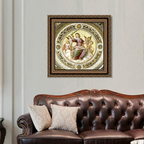 INVIN ART Framed Canvas Art Giclee Print Series#022 by Raphael/Raffaello Sanzio Wall Art Living Room Home Office Decorations