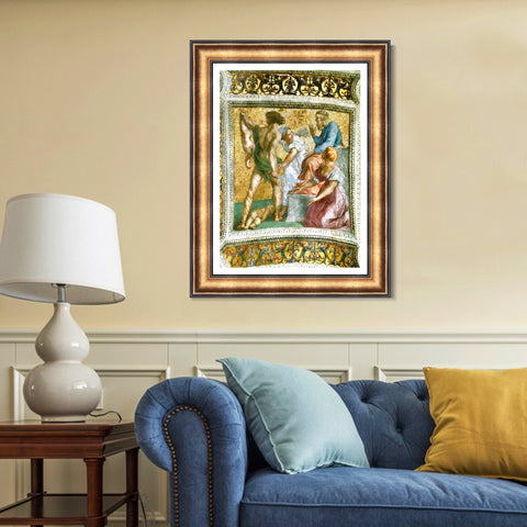 INVIN ART Framed Canvas Art Giclee Print Series#023 by Raphael/Raffaello Sanzio Wall Art Living Room Home Office Decorations