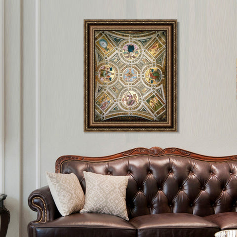 INVIN ART Framed Canvas Art Giclee Print Series#024 by Raphael/Raffaello Sanzio Wall Art Living Room Home Office Decorations