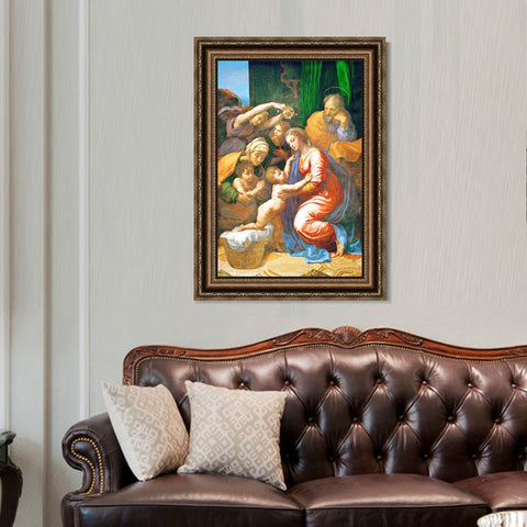 INVIN ART Framed Canvas Art Giclee Print Series#026 by Raphael/Raffaello Sanzio Wall Art Living Room Home Office Decorations