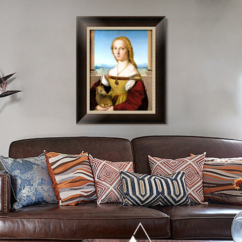 INVIN ART Framed Canvas Art Giclee Print Series#027 by Raphael/Raffaello Sanzio Wall Art Living Room Home Office Decorations