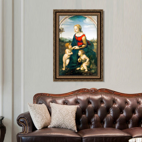 INVIN ART Framed Canvas Art Giclee Print Series#031 by Raphael/Raffaello Sanzio Wall Art Living Room Home Office Decorations