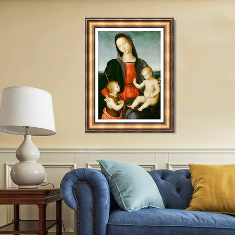 INVIN ART Framed Canvas Art Giclee Print Series#033 by Raphael/Raffaello Sanzio Wall Art Living Room Home Office Decorations