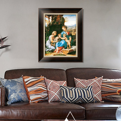 INVIN ART Framed Canvas Art Giclee Print Series#038 by Raphael/Raffaello Sanzio Wall Art Living Room Home Office Decorations