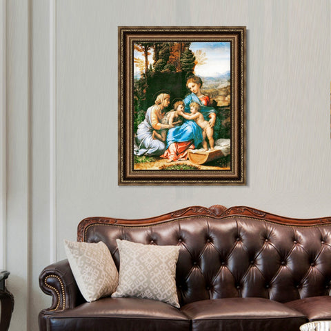 INVIN ART Framed Canvas Art Giclee Print Series#038 by Raphael/Raffaello Sanzio Wall Art Living Room Home Office Decorations