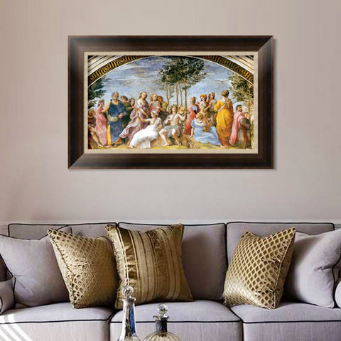 INVIN ART Framed Canvas Art Giclee Print Series#040 by Raphael/Raffaello Sanzio Wall Art Living Room Home Office Decorations