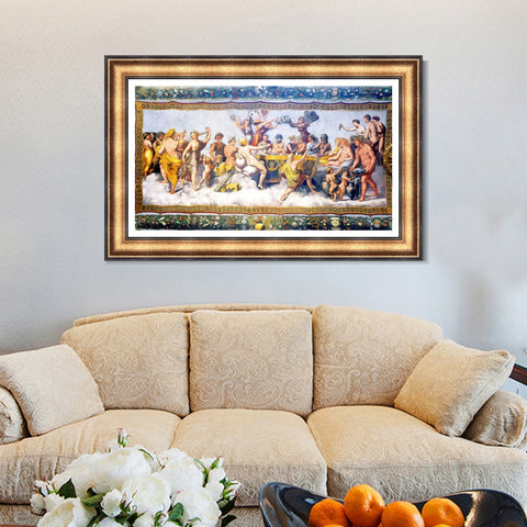 INVIN ART Framed Canvas Art Giclee Print Series#042 by Raphael/Raffaello Sanzio Wall Art Living Room Home Office Decorations