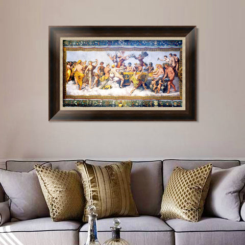 INVIN ART Framed Canvas Art Giclee Print Series#042 by Raphael/Raffaello Sanzio Wall Art Living Room Home Office Decorations