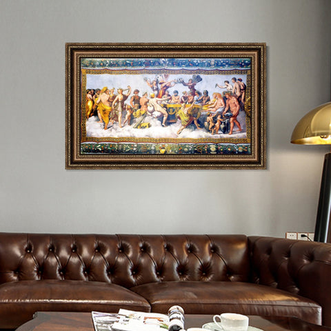 INVIN ART Framed Canvas Art Giclee Print Series#042 by Raphael/Raffaello Sanzio Wall Art Living Room Home Office Decorations
