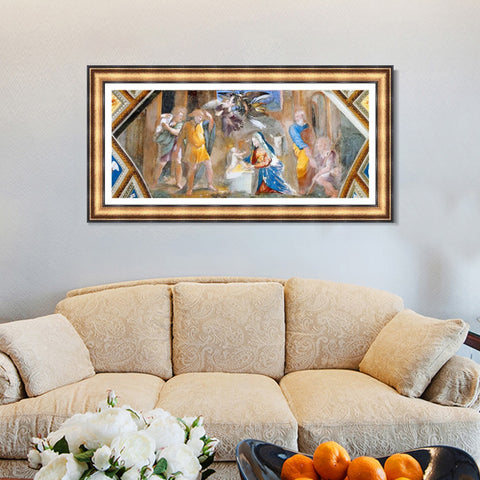 INVIN ART Framed Canvas Art Giclee Print Series#047 by Raphael/Raffaello Sanzio Wall Art Living Room Home Office Decorations