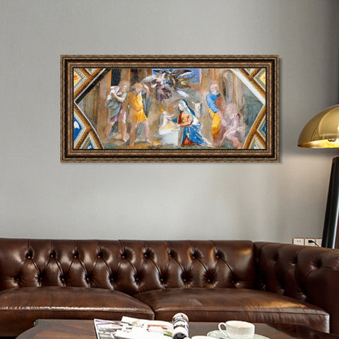 INVIN ART Framed Canvas Art Giclee Print Series#047 by Raphael/Raffaello Sanzio Wall Art Living Room Home Office Decorations