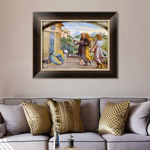 INVIN ART Framed Canvas Art Giclee Print Series#048 by Raphael/Raffaello Sanzio Wall Art Living Room Home Office Decorations
