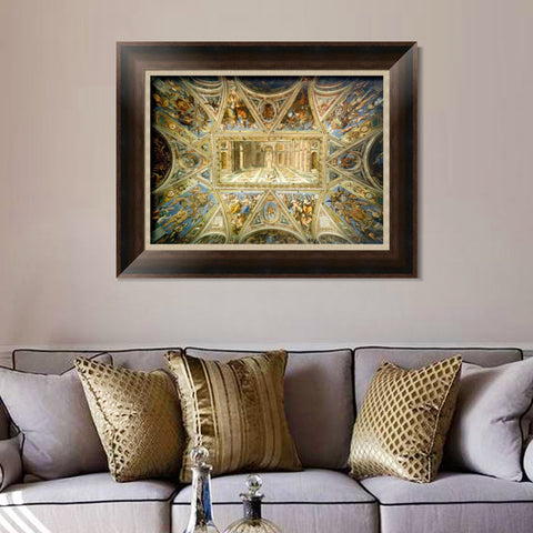 INVIN ART Framed Canvas Art Giclee Print Series#051 by Raphael/Raffaello Sanzio Wall Art Living Room Home Office Decorations