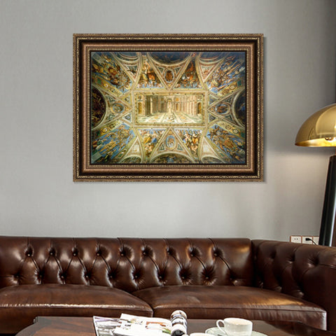 INVIN ART Framed Canvas Art Giclee Print Series#051 by Raphael/Raffaello Sanzio Wall Art Living Room Home Office Decorations