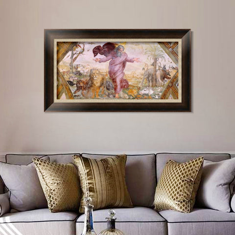 INVIN ART Framed Canvas Art Giclee Print Series#053 by Raphael/Raffaello Sanzio Wall Art Living Room Home Office Decorations