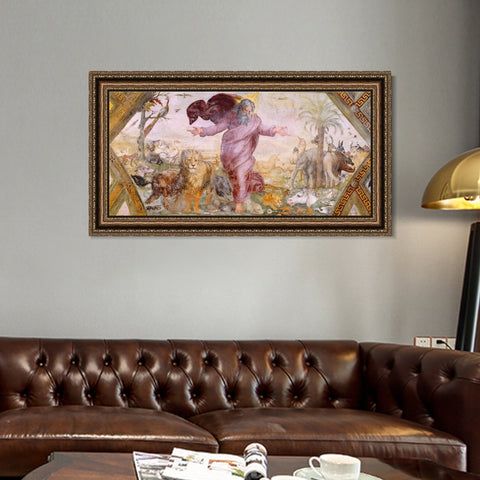 INVIN ART Framed Canvas Art Giclee Print Series#053 by Raphael/Raffaello Sanzio Wall Art Living Room Home Office Decorations