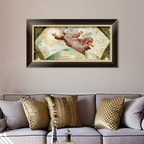INVIN ART Framed Canvas Art Giclee Print Series#054 by Raphael/Raffaello Sanzio Wall Art Living Room Home Office Decorations