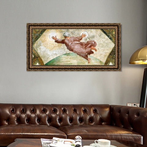 INVIN ART Framed Canvas Art Giclee Print Series#054 by Raphael/Raffaello Sanzio Wall Art Living Room Home Office Decorations