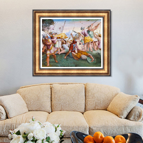 INVIN ART Framed Canvas Art Giclee Print Series#056 by Raphael/Raffaello Sanzio Wall Art Living Room Home Office Decorations