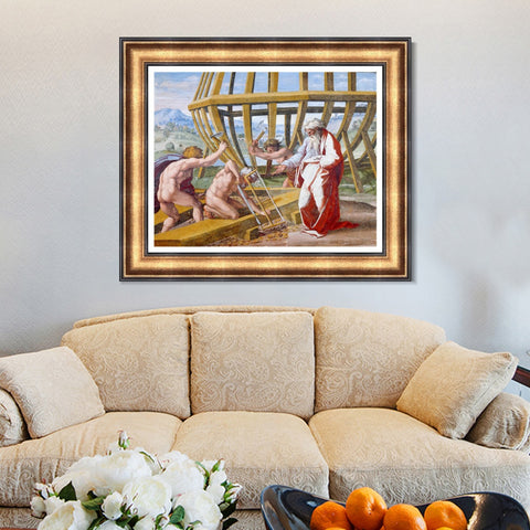 INVIN ART Framed Canvas Art Giclee Print Series#059 by Raphael/Raffaello Sanzio Wall Art Living Room Home Office Decorations