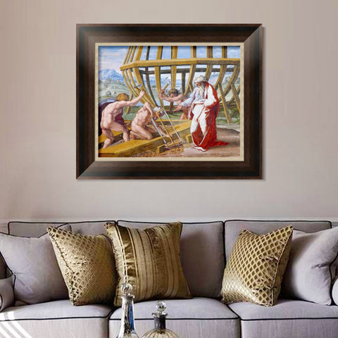 INVIN ART Framed Canvas Art Giclee Print Series#059 by Raphael/Raffaello Sanzio Wall Art Living Room Home Office Decorations