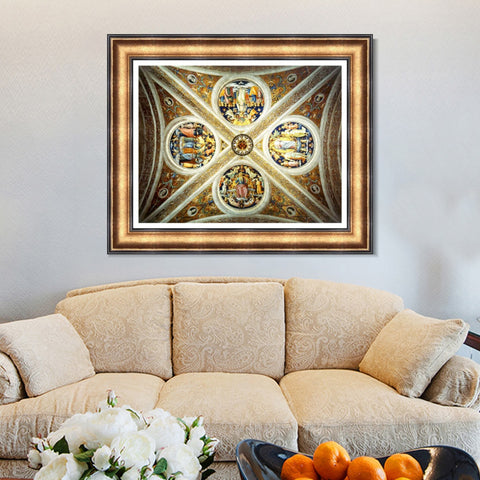 INVIN ART Framed Canvas Art Giclee Print Series#061 by Raphael/Raffaello Sanzio Wall Art Living Room Home Office Decorations