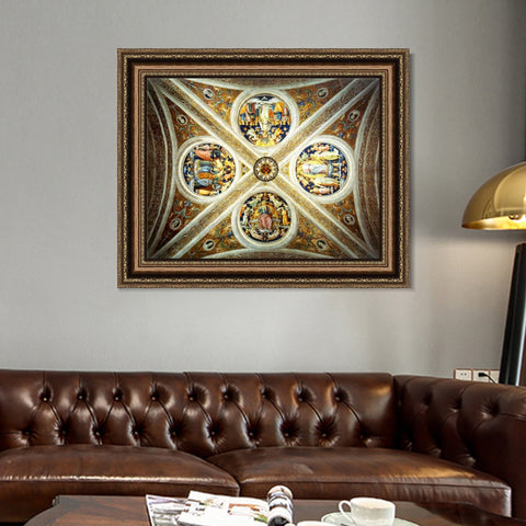 INVIN ART Framed Canvas Art Giclee Print Series#061 by Raphael/Raffaello Sanzio Wall Art Living Room Home Office Decorations