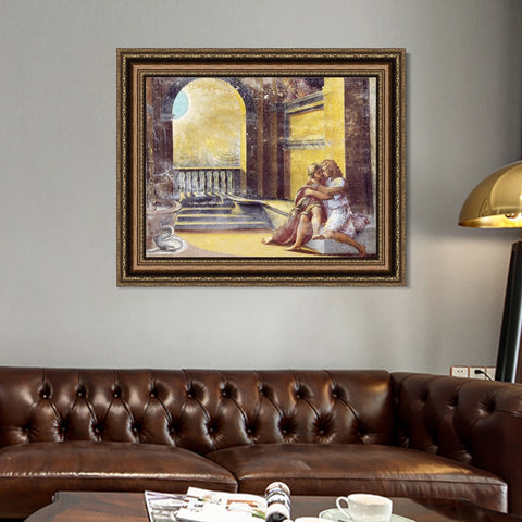 INVIN ART Framed Canvas Art Giclee Print Series#062 by Raphael/Raffaello Sanzio Wall Art Living Room Home Office Decorations