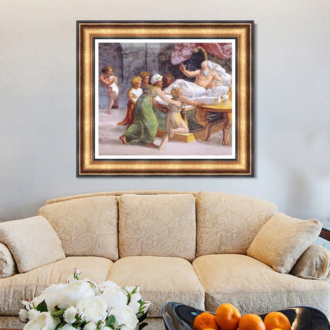 INVIN ART Framed Canvas Art Giclee Print Series#063 by Raphael/Raffaello Sanzio Wall Art Living Room Home Office Decorations