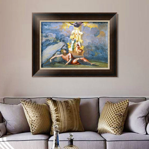 INVIN ART Framed Canvas Art Giclee Print Series#064 by Raphael/Raffaello Sanzio Wall Art Living Room Home Office Decorations