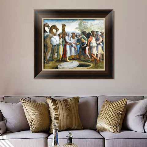 INVIN ART Framed Canvas Art Giclee Print Series#066 by Raphael/Raffaello Sanzio Wall Art Living Room Home Office Decorations