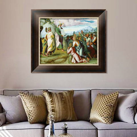 INVIN ART Framed Canvas Art Giclee Print Series#068 by Raphael/Raffaello Sanzio Wall Art Living Room Home Office Decorations