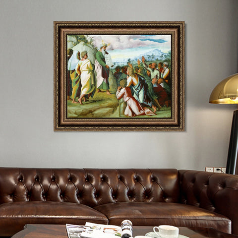 INVIN ART Framed Canvas Art Giclee Print Series#068 by Raphael/Raffaello Sanzio Wall Art Living Room Home Office Decorations