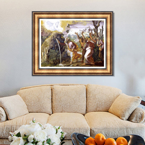 INVIN ART Framed Canvas Art Giclee Print Series#070 by Raphael/Raffaello Sanzio Wall Art Living Room Home Office Decorations